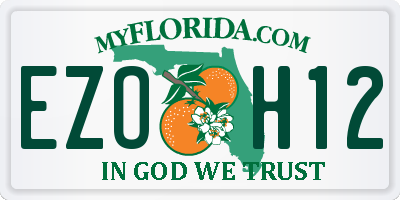 FL license plate EZOH12