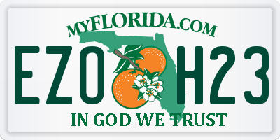 FL license plate EZOH23