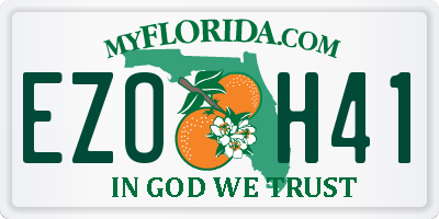 FL license plate EZOH41