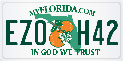 FL license plate EZOH42