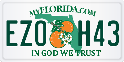 FL license plate EZOH43