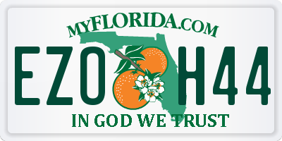 FL license plate EZOH44