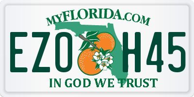 FL license plate EZOH45