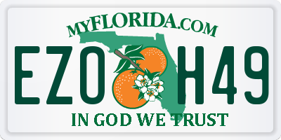 FL license plate EZOH49