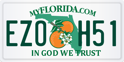 FL license plate EZOH51