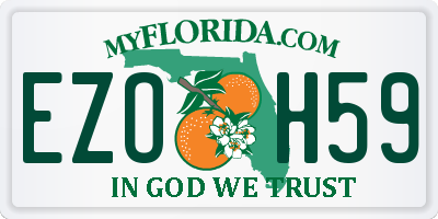 FL license plate EZOH59