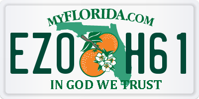 FL license plate EZOH61