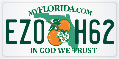 FL license plate EZOH62