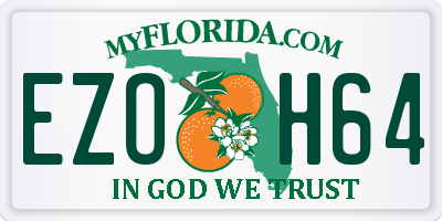 FL license plate EZOH64