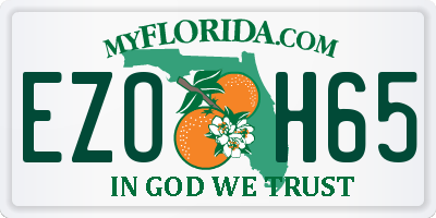 FL license plate EZOH65