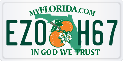 FL license plate EZOH67