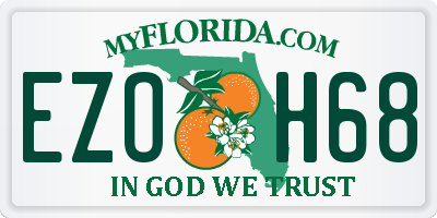 FL license plate EZOH68