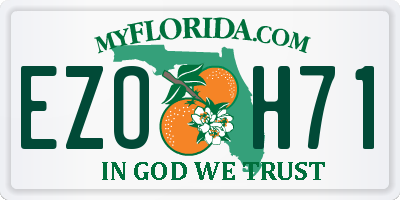 FL license plate EZOH71