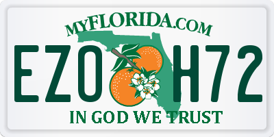 FL license plate EZOH72