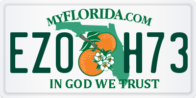 FL license plate EZOH73