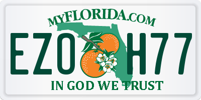 FL license plate EZOH77