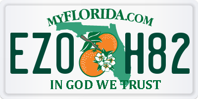 FL license plate EZOH82