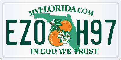 FL license plate EZOH97