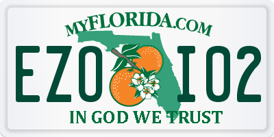 FL license plate EZOI02