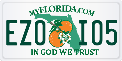 FL license plate EZOI05