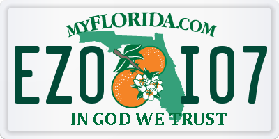 FL license plate EZOI07