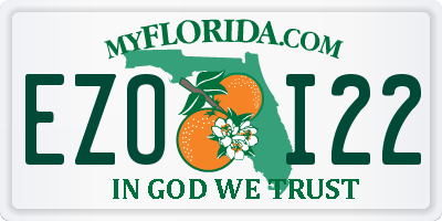 FL license plate EZOI22