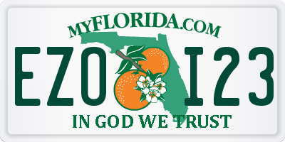 FL license plate EZOI23