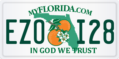 FL license plate EZOI28