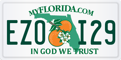 FL license plate EZOI29