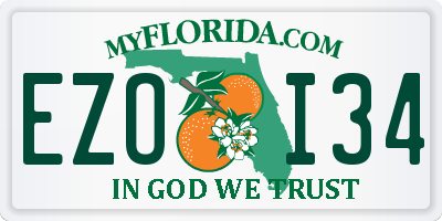 FL license plate EZOI34