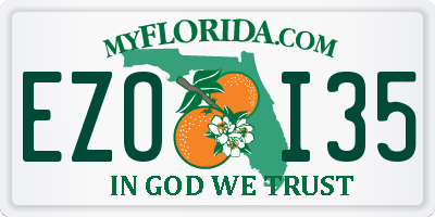 FL license plate EZOI35