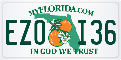 FL license plate EZOI36