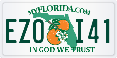 FL license plate EZOI41