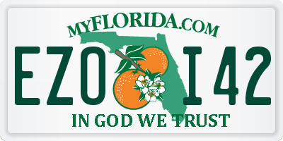 FL license plate EZOI42