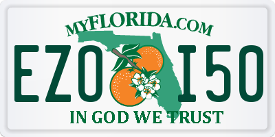 FL license plate EZOI50