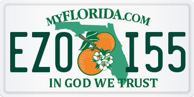 FL license plate EZOI55