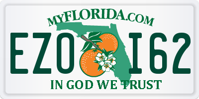 FL license plate EZOI62