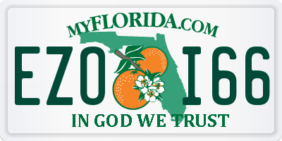 FL license plate EZOI66