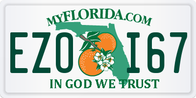 FL license plate EZOI67