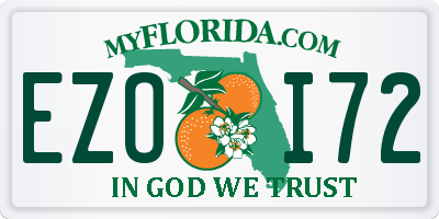 FL license plate EZOI72