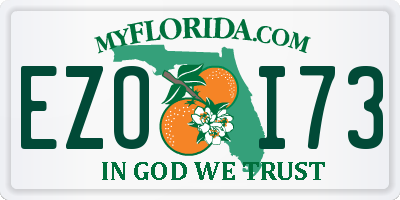 FL license plate EZOI73