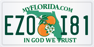 FL license plate EZOI81