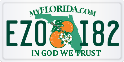 FL license plate EZOI82