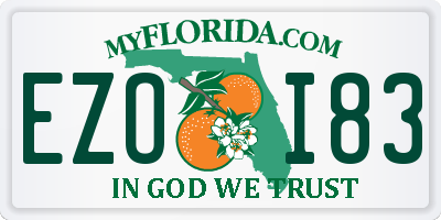 FL license plate EZOI83