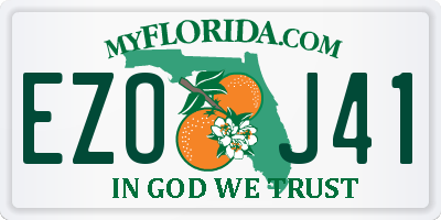 FL license plate EZOJ41