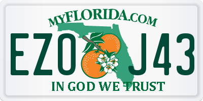 FL license plate EZOJ43