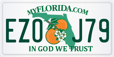 FL license plate EZOJ79