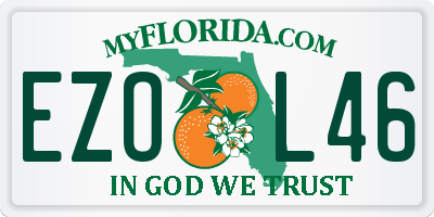 FL license plate EZOL46