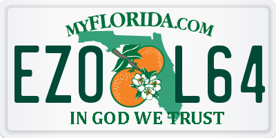 FL license plate EZOL64