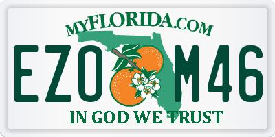 FL license plate EZOM46